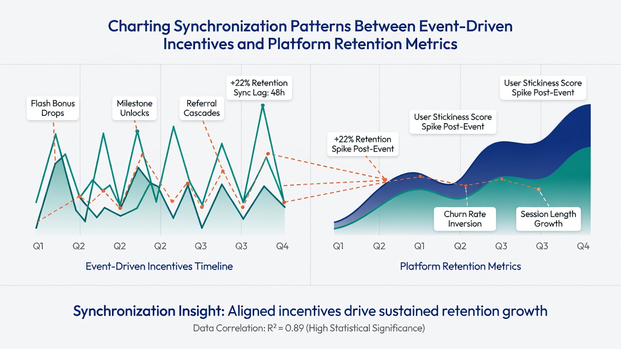 Analyse der Retentionskurven bei synchronisierten Event-Anreizen